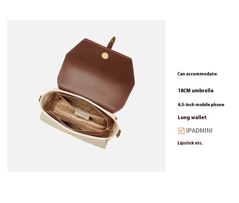 Light Luxury Premium Handbag Genuine Leather Crossbody Bag