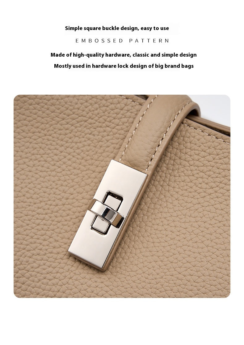 Fashionable Korean-style Large-capacity Leather Handbag