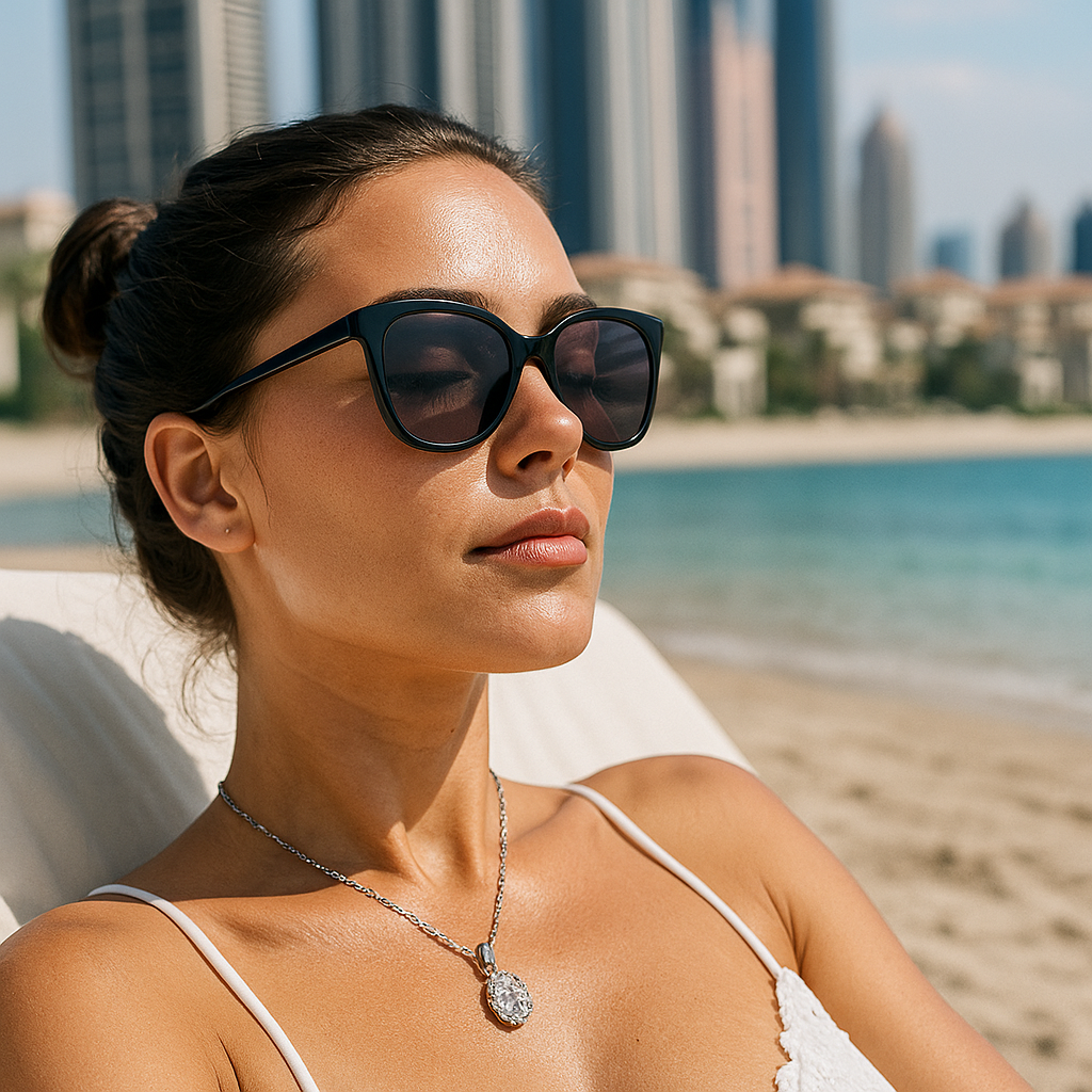 Light Luxury Drop-shaped 1 Karat Shining Moissanite Necklace S925 Sterling Silver White Gold Plated