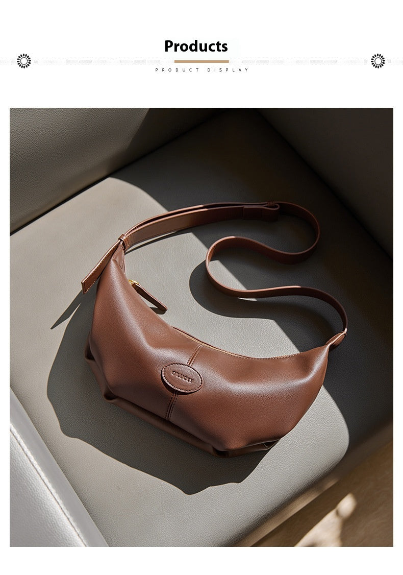 Women’s Croissant Shoulder Bag – Autumn Winter Fashion Crossbody Handbag