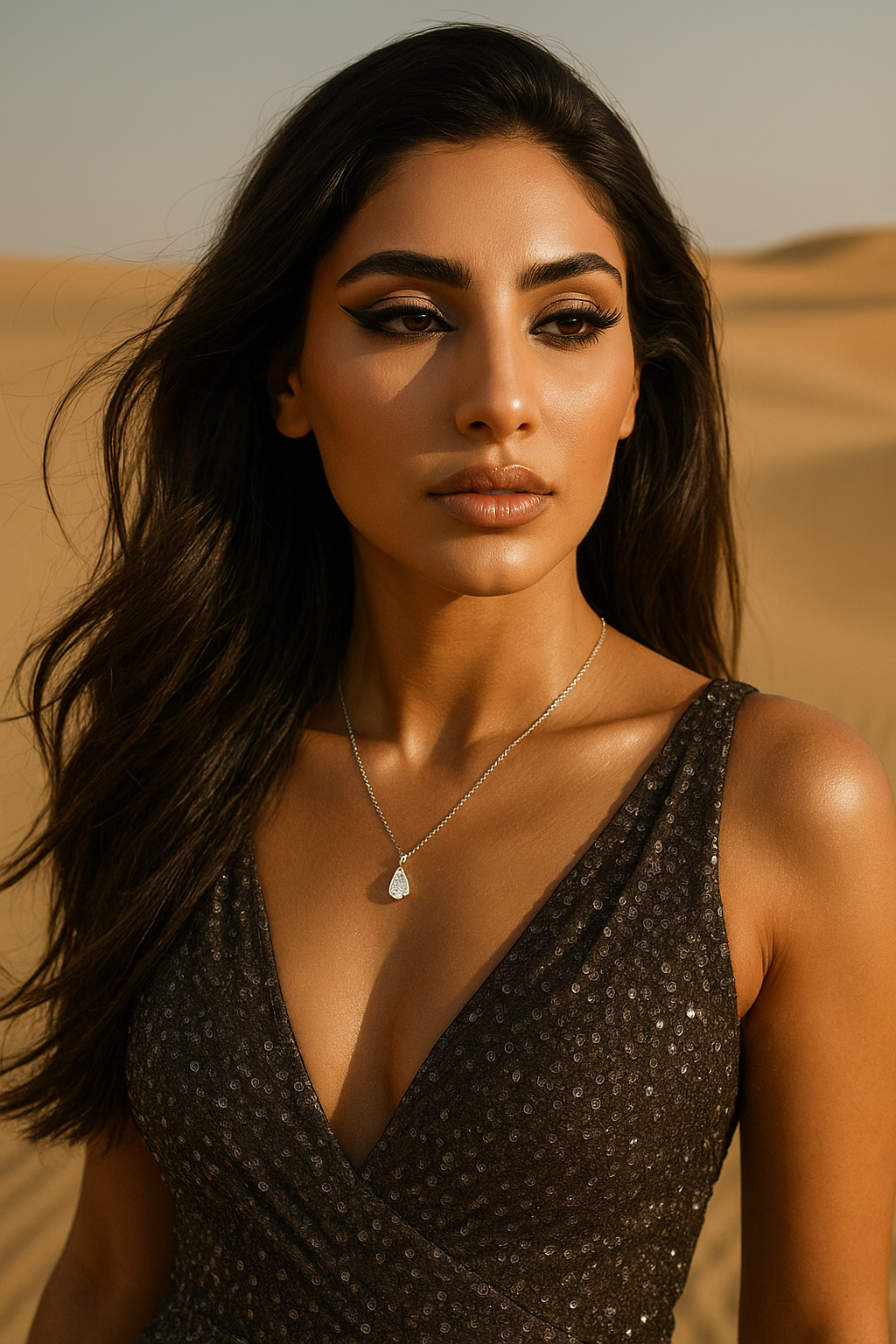S925 Sterling Silver Drop-shaped Zircon Necklace