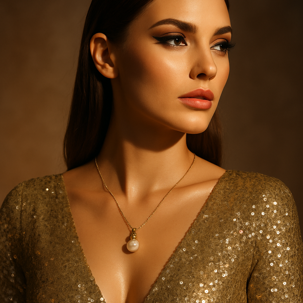 Women's Pearl Necklace Simple And Gentle Non-mainstream Style