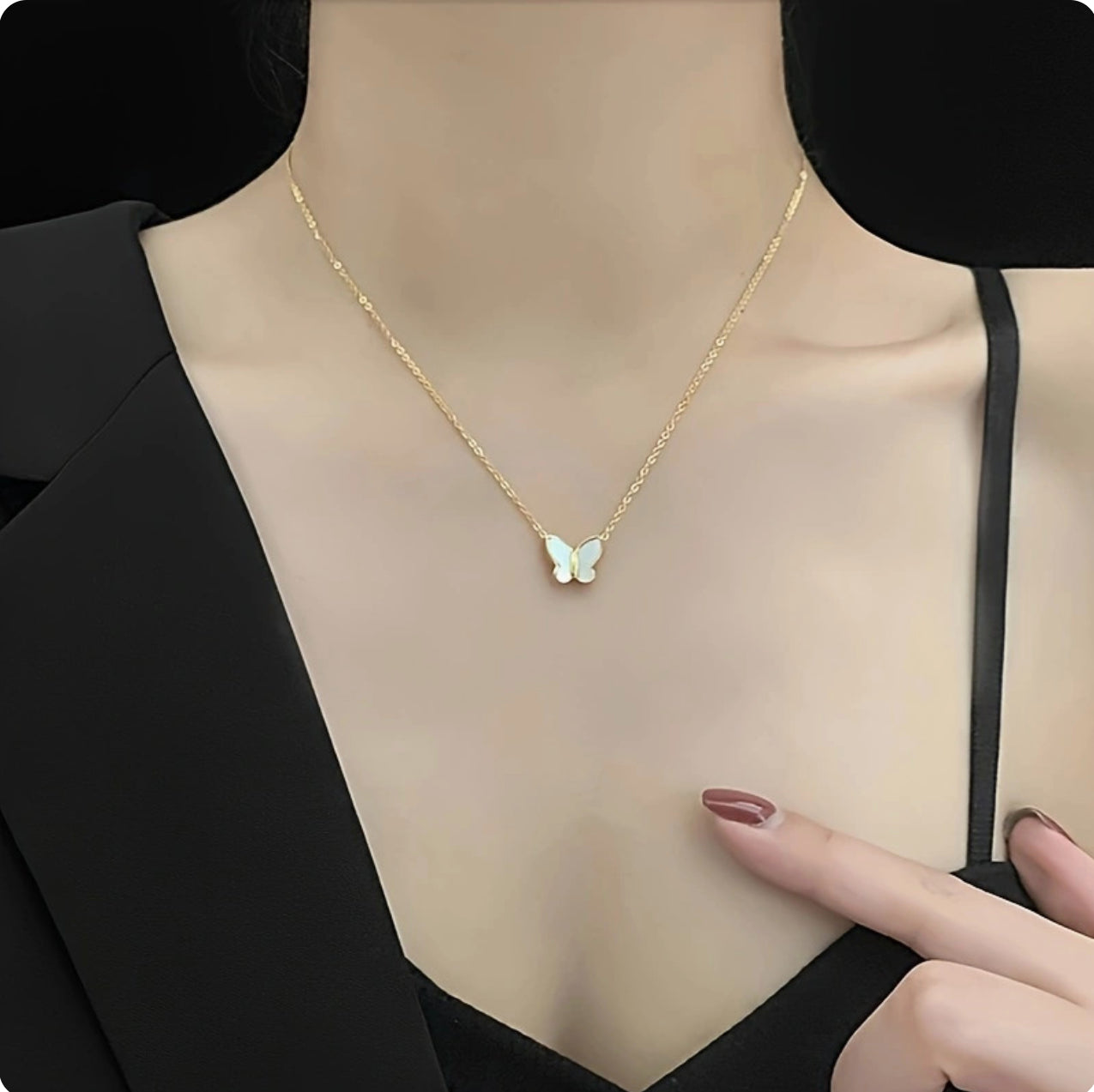 Butterfly Pendant Creative Simple Women's Clavicle Chain