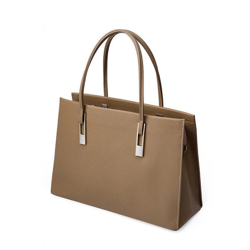 Large Capacity Top Layer, Cowhide Tote Bag