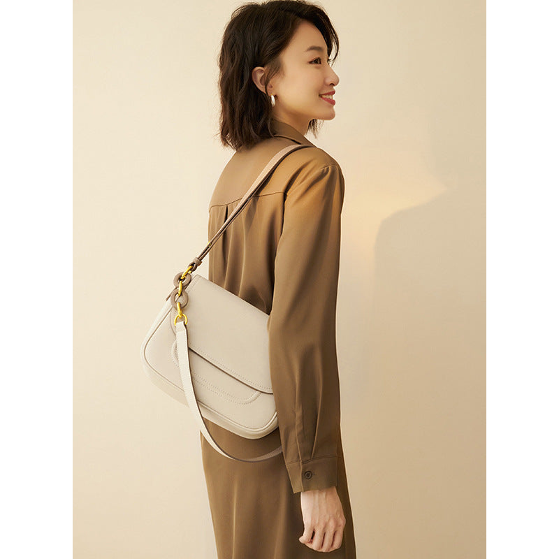 Women’s Leather Shoulder Bag – High-Grade Cowhide All-Match Fashion Tote