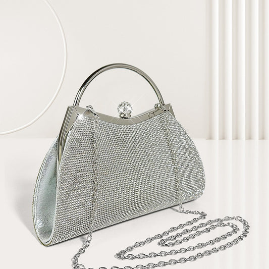 Fashion Personality Diamond Stud Portable Women's Bag